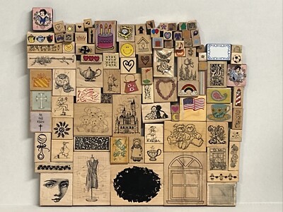 You Pick Wood Mounted Rubber Stamps Lot - Mixed Themes Hero Arts PSX Stampin Up