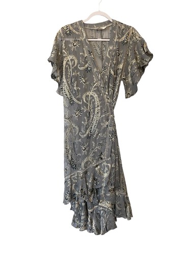 Zimmermann Midi Dress Havoc Silk Wrap Size 2 AU 12 / US 8 - Picture 4 of 11