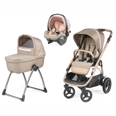 Trio Veloce TC + Belvedere Cradle + First Journey SLK MON AMOUR Peg Perego