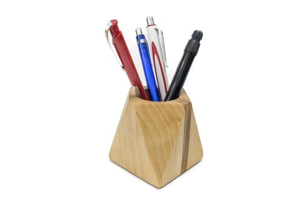 Stiftebecher Aus Holz | StifteköCher Stiftehalter | Stiftebox Box Utensilien-image