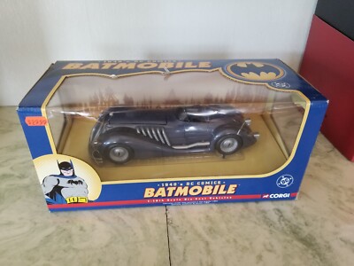 1940s DC Comics Batmobile from Corgi, never unboxed 1/18th scale