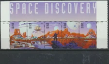SPACE DISCOVERY USA #3238 -3242 Mint NH Se-Tenant Strip with Top Header as shown