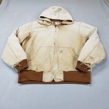Vintage Carhartt Jacket Size L Faded Ripped D...