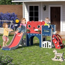 Toddler Climber Slide Playset Outdoor Indoor Freestanding Slide for Kids