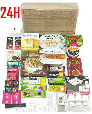 #22# different french combat ration rcir best before 23 french mre 24 hours