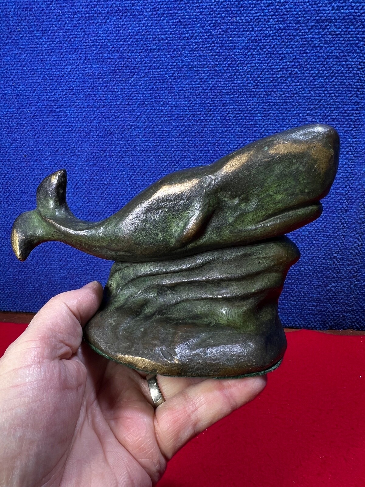 RARE FIGURAL **SPERM WHALE** BOOKENDS AA215. **ROYALSTON ARTS FOUNDRY