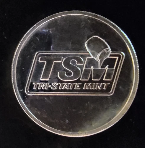 1976 TSM Tri-State Mint Eagle Rare Bullion-999 Silver 1 Ounce Oz Art Round Coin