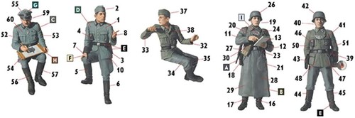 MASTER BOX MB35211 Plastic Figure Kit Scale 1:35 German military men, WWII era - Picture 4 of 6
