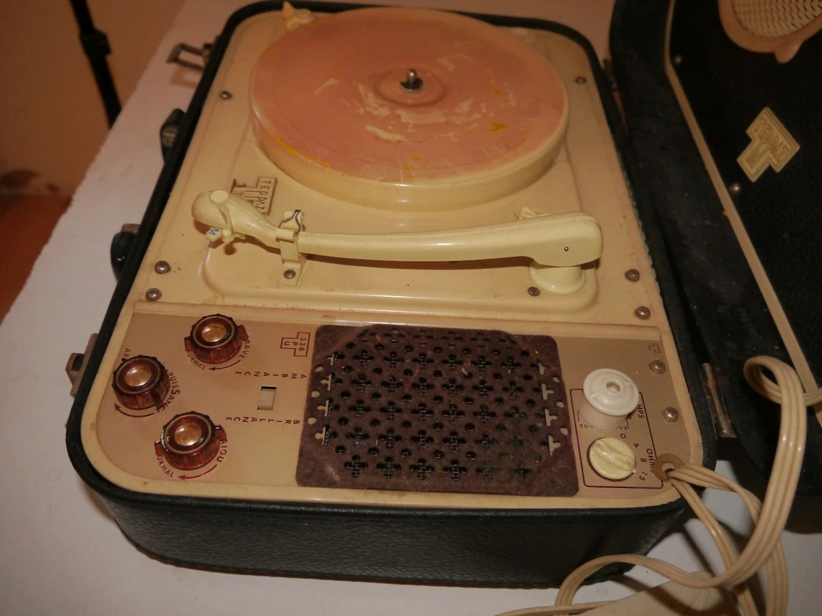 Electrophone vintage Teppaz Oscar 336 à restaurer