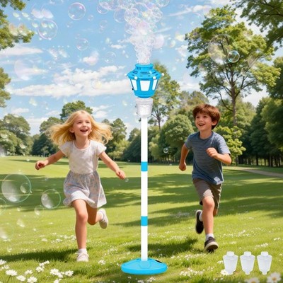 Bubble Machine Maker for Kids, Automatic Bubble Blower with Light & Rechargeable