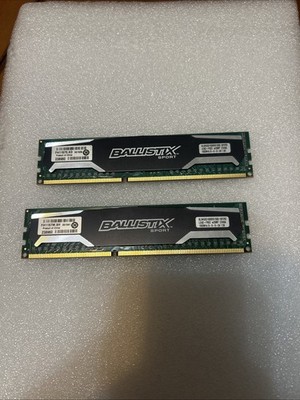 Crucial Ballistix Sport 8GB (2x4GB)PC3-12800 DDR3 1600MHz CL9 Desktp RAM Memory 