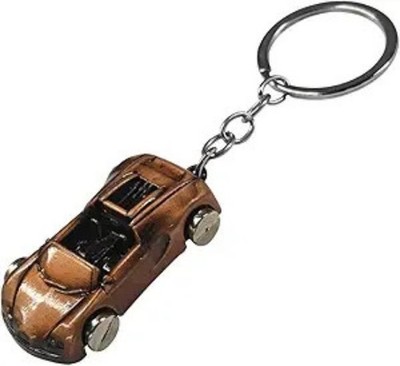 3D Racing Car Model Keychain, Creative Metal Key Fob Keychain Holde Color: Red