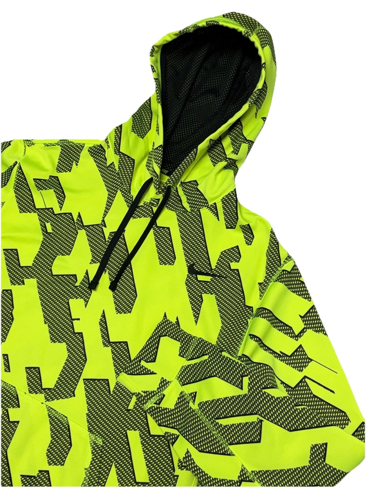 Nike Therma-Fit KO Knockout Training Hoodie Sweatshirt Men's XL Neon Yellow