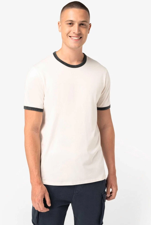 Umweltfreundliches Ringer-T-Shirt mit kontrastierenden Kante | Native Spirit |  - Bild 1 von 1