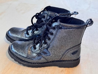 UGG Ryann Boot for Kids - Black Glittery Patent Girls Boots, US 4 SOLD OUT!