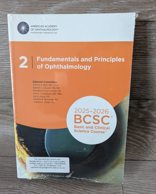 AAO BCSC Section 2 Fundamentals Principles Ophthalmology  2025-2026 Textbook New