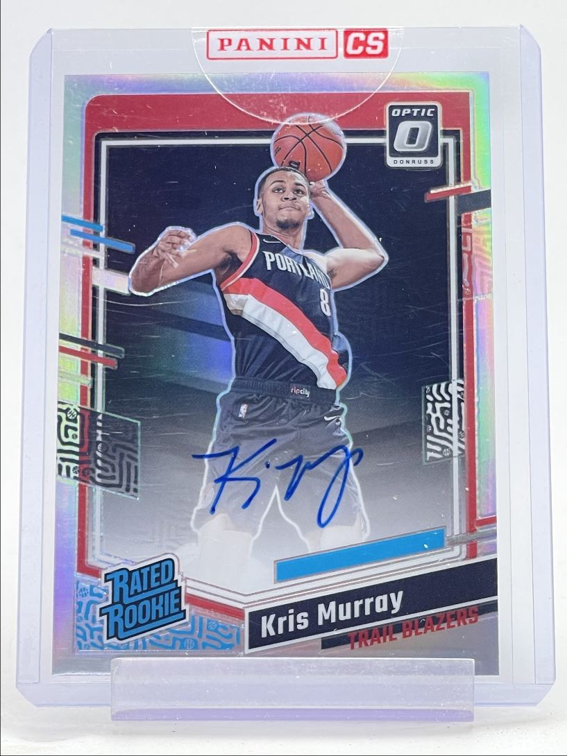 KRIS MURRAY 2023-24 DONRUSS OPTIC RATED ROOKIE HOLO PRIZM RC AUTO Q3280