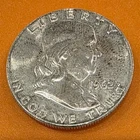 1962 Franklin Half Dollar - 90% Silver US Coin - Philadelphia Mint 50c.