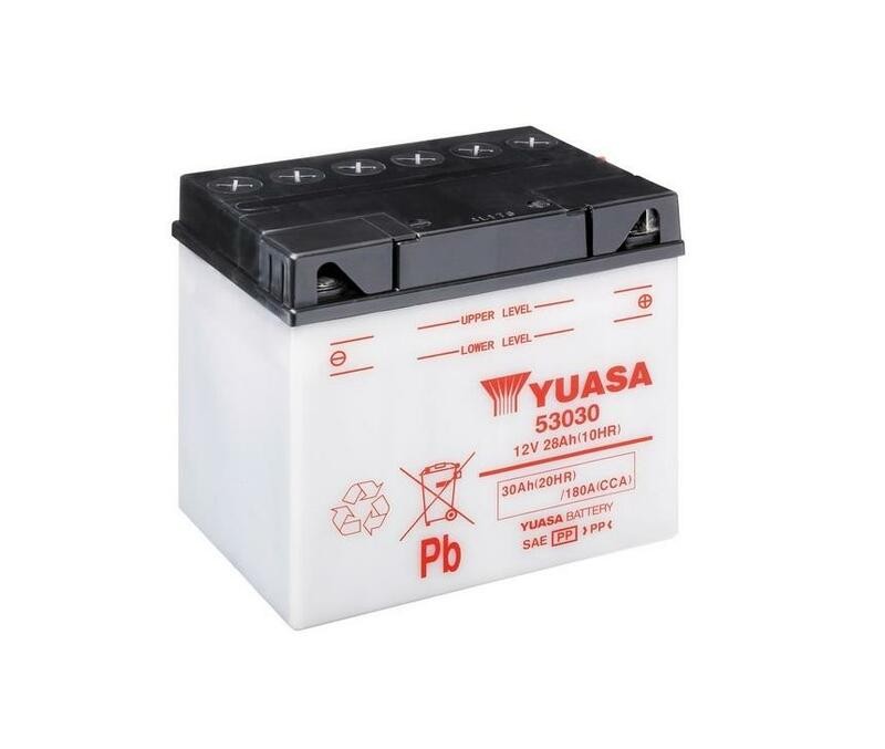 Batterie YUASA 53030 haute performance 12V pour moto classique et routière