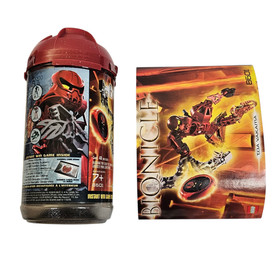 LEGO BIONICLE TOA VAKAMA COMPLETE SET CANISTER INSTRUCTIONS DISC 100% 2004 #8601