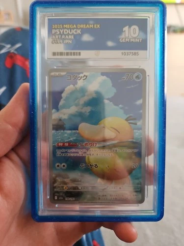 Mega Dream Ex Psyduck Ace Gem Mint 10 Japanese Slab Graded Card Art Rare #199