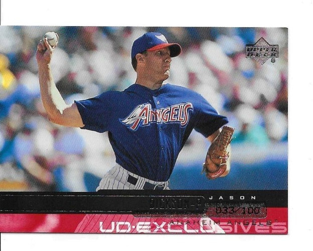 Jason Dickson 2000 Upper Deck UD EXCLUSIVES SP #305 ANAHEIM ANGELS 033/100