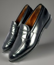 Allen Edmonds Mens Lake Forest Penny Loafer Black Leather Shoes 1030, 10 D MINT 