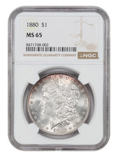 1880 $1 NGC MS65 - Morgan Dollar