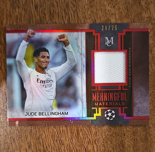 Topps Museum 2025/26 Jude Bellingham Real Madrid Relic 28/75 & Merlin Base Rc