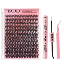 Fairy Lash Clusters C Curl Wispy Manga Eyelash Extension Kit 240Pcs 40D Wet Look