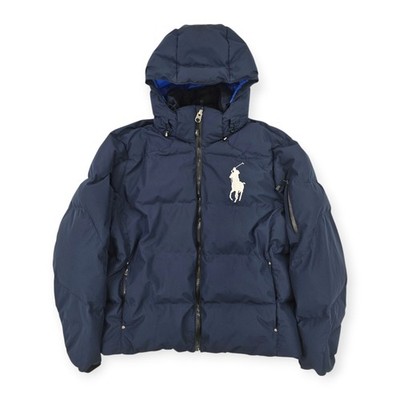 Polo Ralph Lauren Big Pony Tyrol Daunen Puffer Jacke Blau Herren XXL 