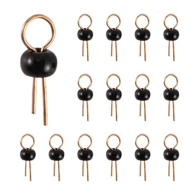 200Pcs Schwarz  Loeten PCB Tafel Steckplatine Messstelle Pin R2L68034