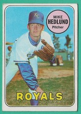 VINTAGE 1969 TOPPS BASEBALL CARD # 591 MIKE HEDLUND KANSAS CITY ROYALS