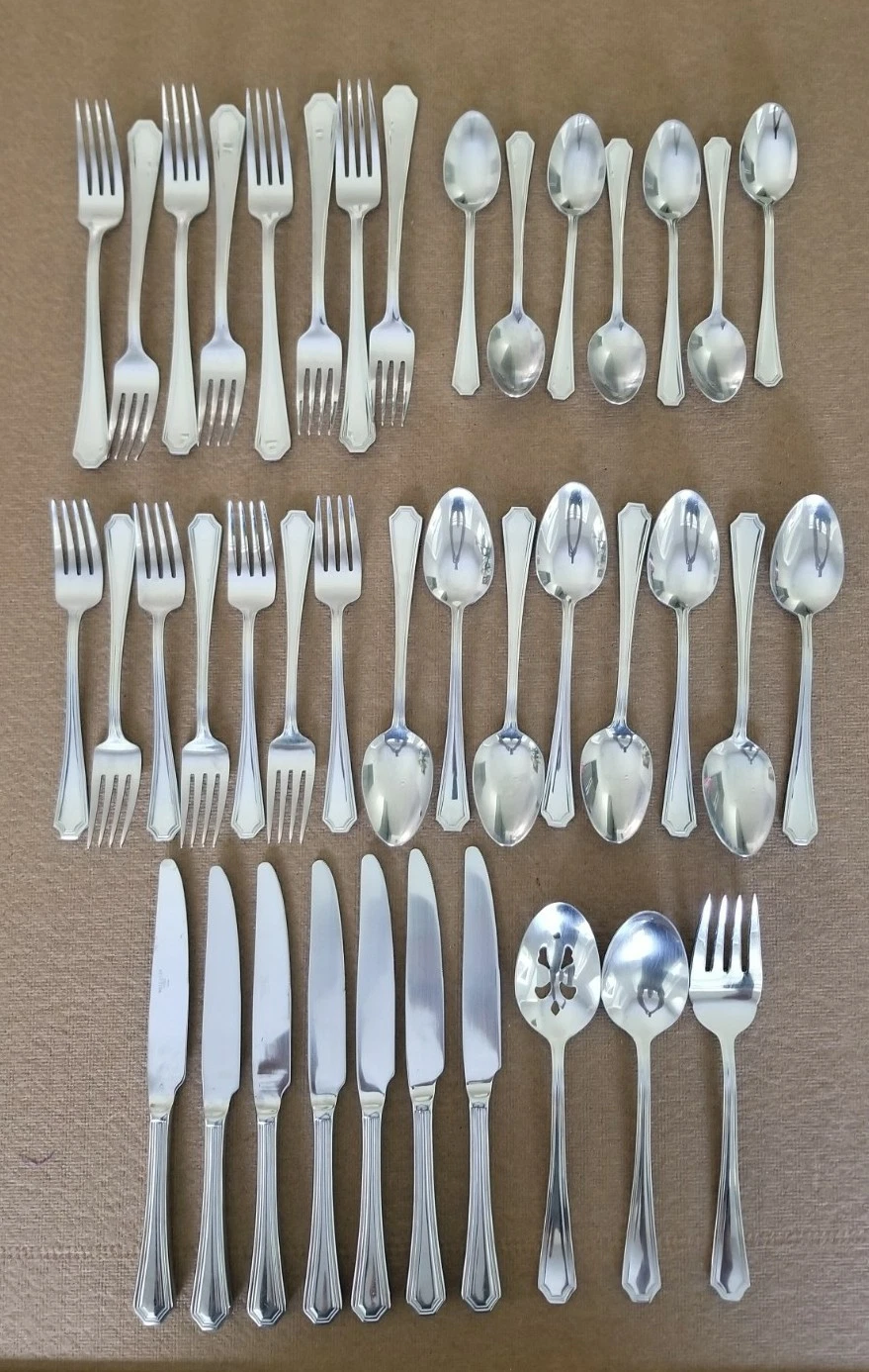 Wallace Home Flatware 40 Pieces Stainless Flatware