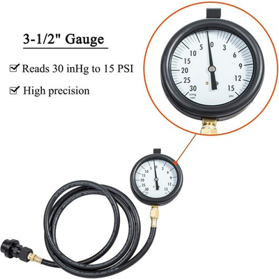 #ad New TU 32 6 Fuel Pressure Test Kit For GM 6.6L Duramax 30 inHg 15 PSI $68.86