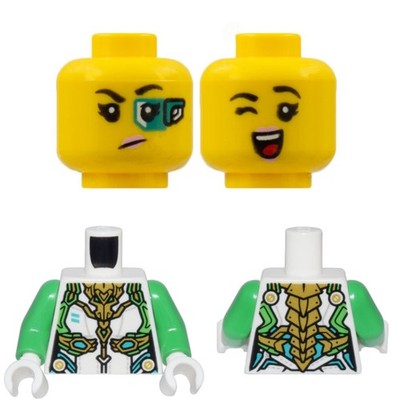 new LEGO Mei Minifig with Dragon Head Shoulder Armor from MONKIE