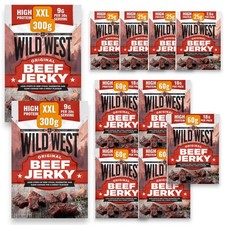 Wild West Beef Jerky 1kg Set Original Rindfleisch Snacks Paket (59,99 EUR/KG)