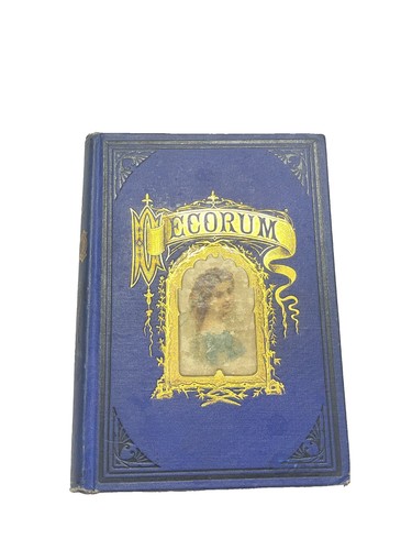 Antique Victorian Decorum Book Etiquette Gilt Gold Edges Signed 1877