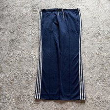 Vintage 80s Adidas 3 Striped Track Sweatpants Mens XL Blue