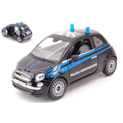 FIAT NUOVA 500 2007 POLIZIA PENITENZIARIA 1:24 New Ray Forze dell'Ordine -D- Neu