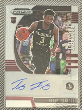 Trent Forrest Florida State Basketball Panini Prizm Autograph Rookie Card FSU