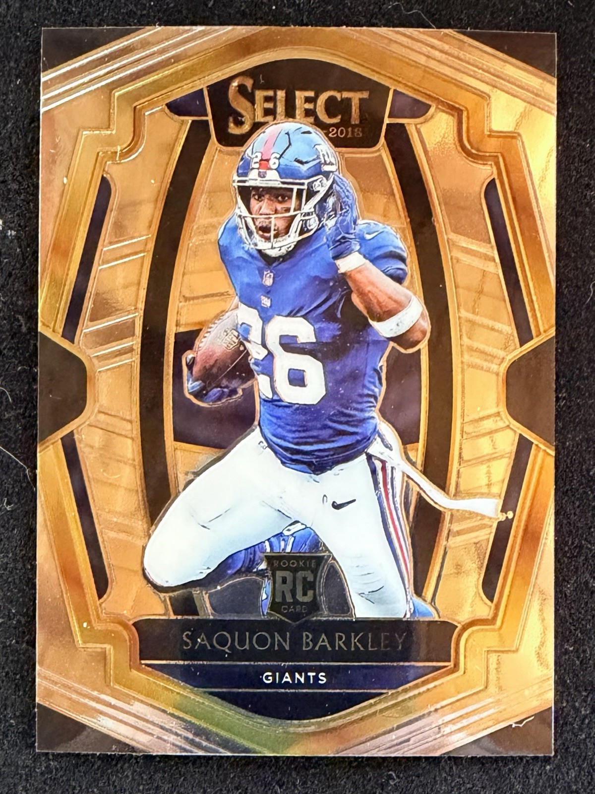 2018 Panini Select #105 Saquon Barkley New York Giants Rookie (RC)