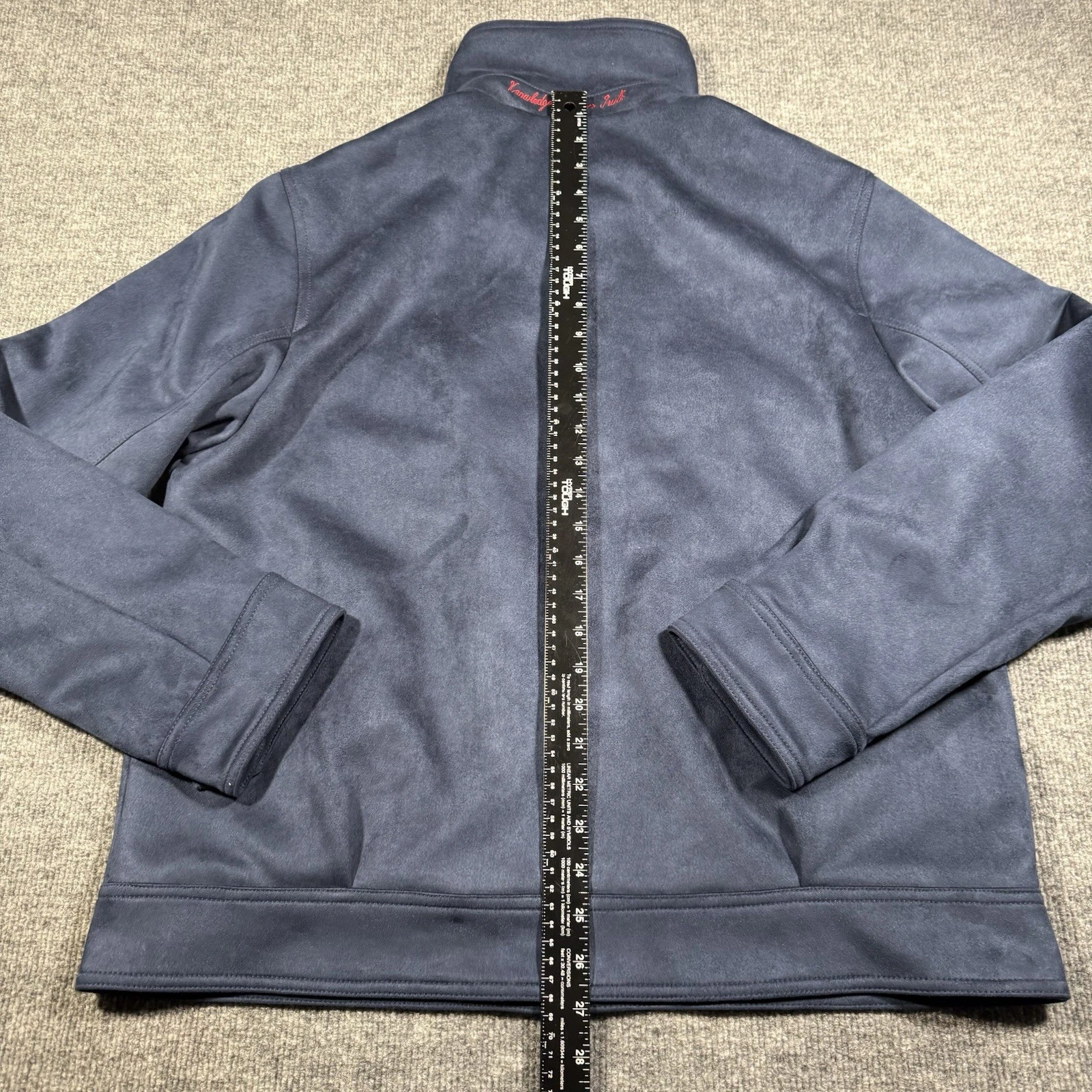 Robert Graham Vegan Suede Large Navy Blue Field Jacket NWT. $248 - product detail image 21