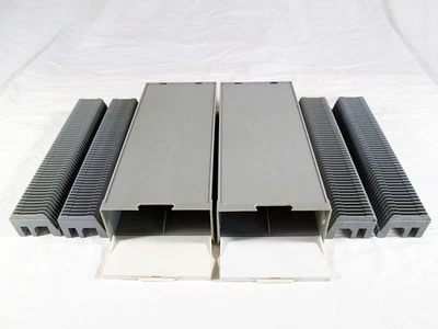 Lot de 2 boîtes de rangement diapositives avec 4 paniers - Photo 1/4