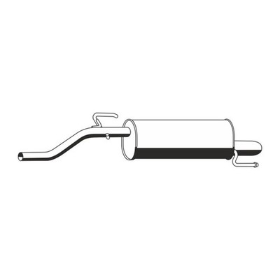ERNST 012171 Endschalldämpfer Auspuff Endtopf für OPEL CORSA D E 1.2 69-86PS