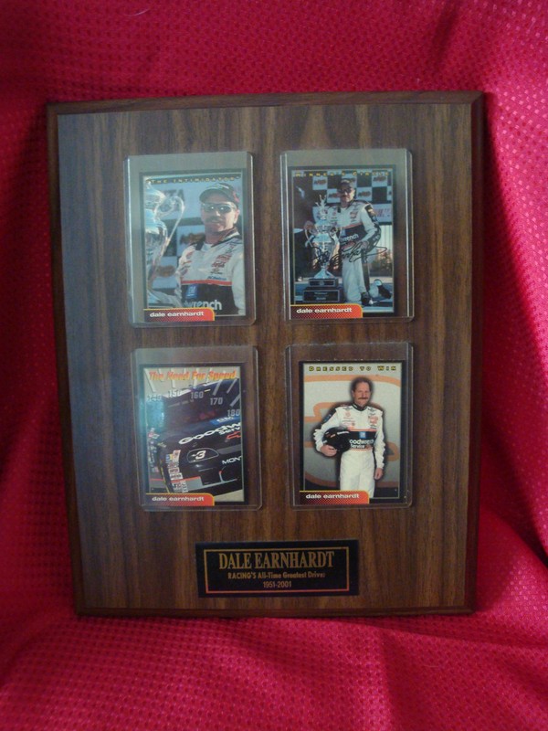 Dale Earnhardt SR.4 collector card plaque with C.O.A.