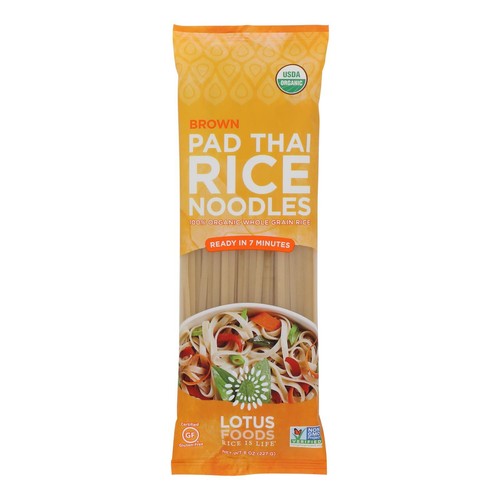 Lotus Foods Noodles - Organic - Brown Rice Pad Thai - Case of 8 - 8 oz