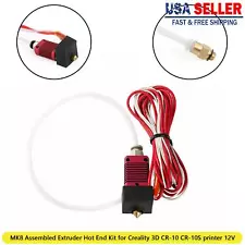 MK8 Assembled Extruder Hot End Kit 0.4mm Nozzle 12V fit for Creality 3D CR10 10S