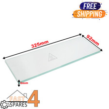 ZANOLLI CRIS0026  DOOR GLASS PANEL 325mm x 92mm x 6mm GAS ELECTRIC PIZZA OVEN