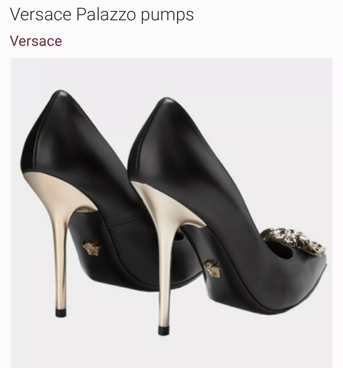 VERSACE BLACK SAFETY PIN HEELS – TheLuxeLend